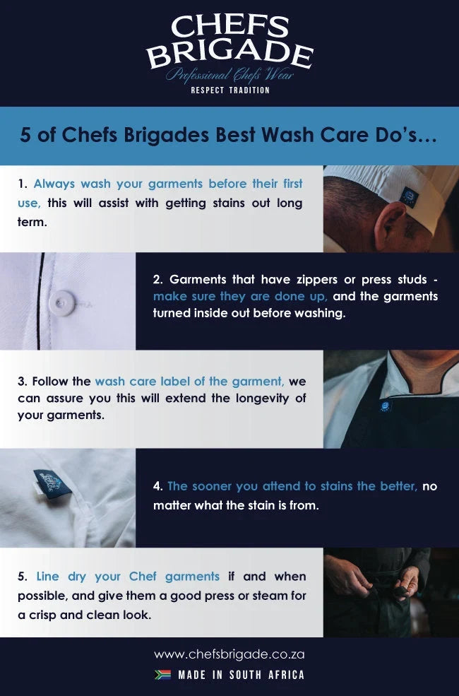 5 of Chefs Brigades Best Wash Care Do's …