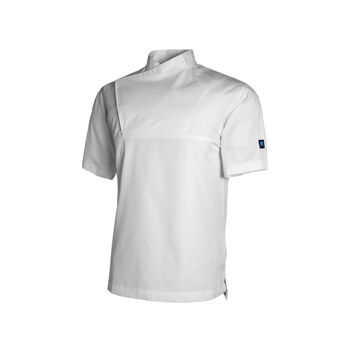 White chef's shirt on a white background