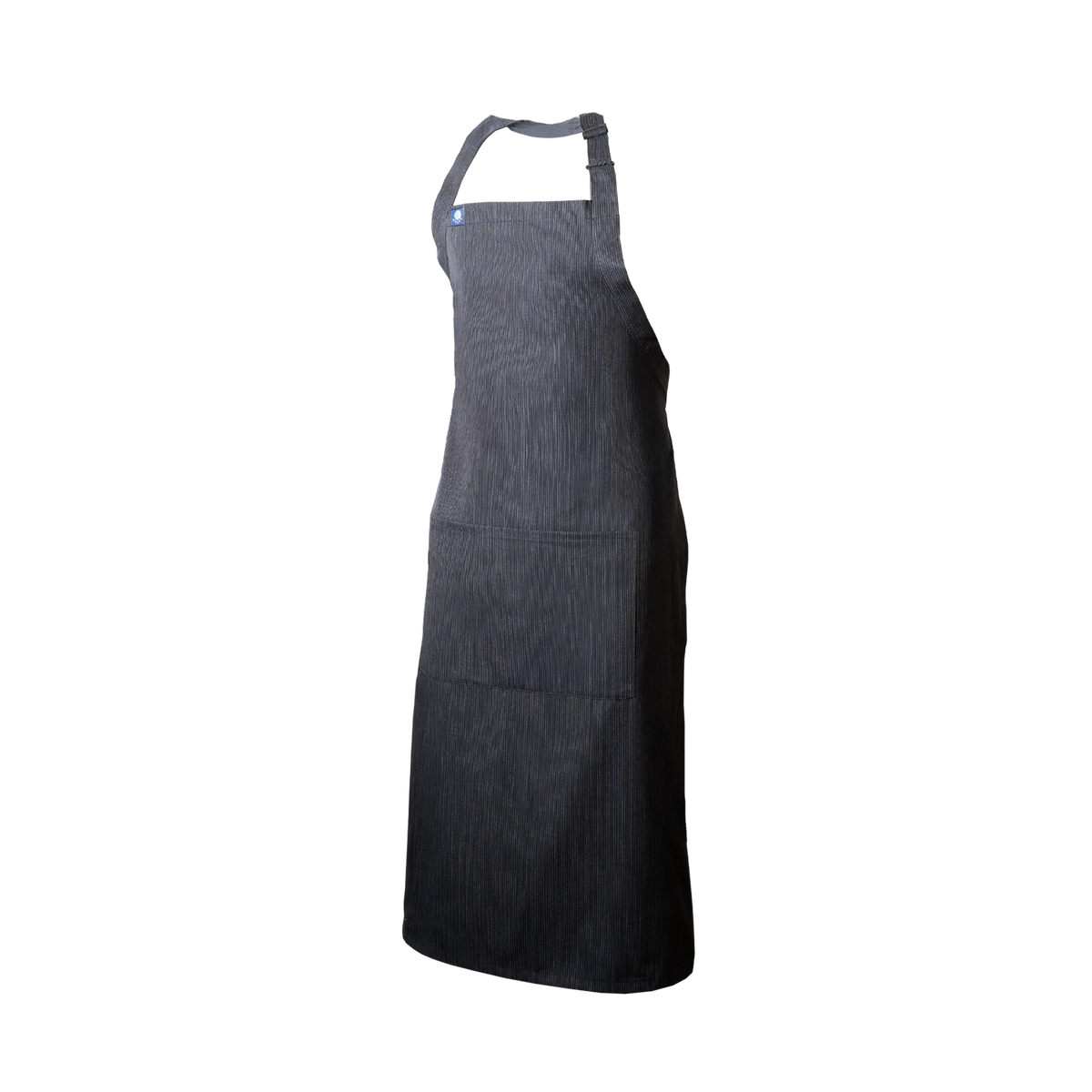 Black pinstriped apron