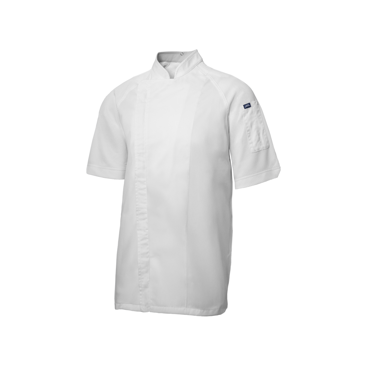White chef's coat on a white background