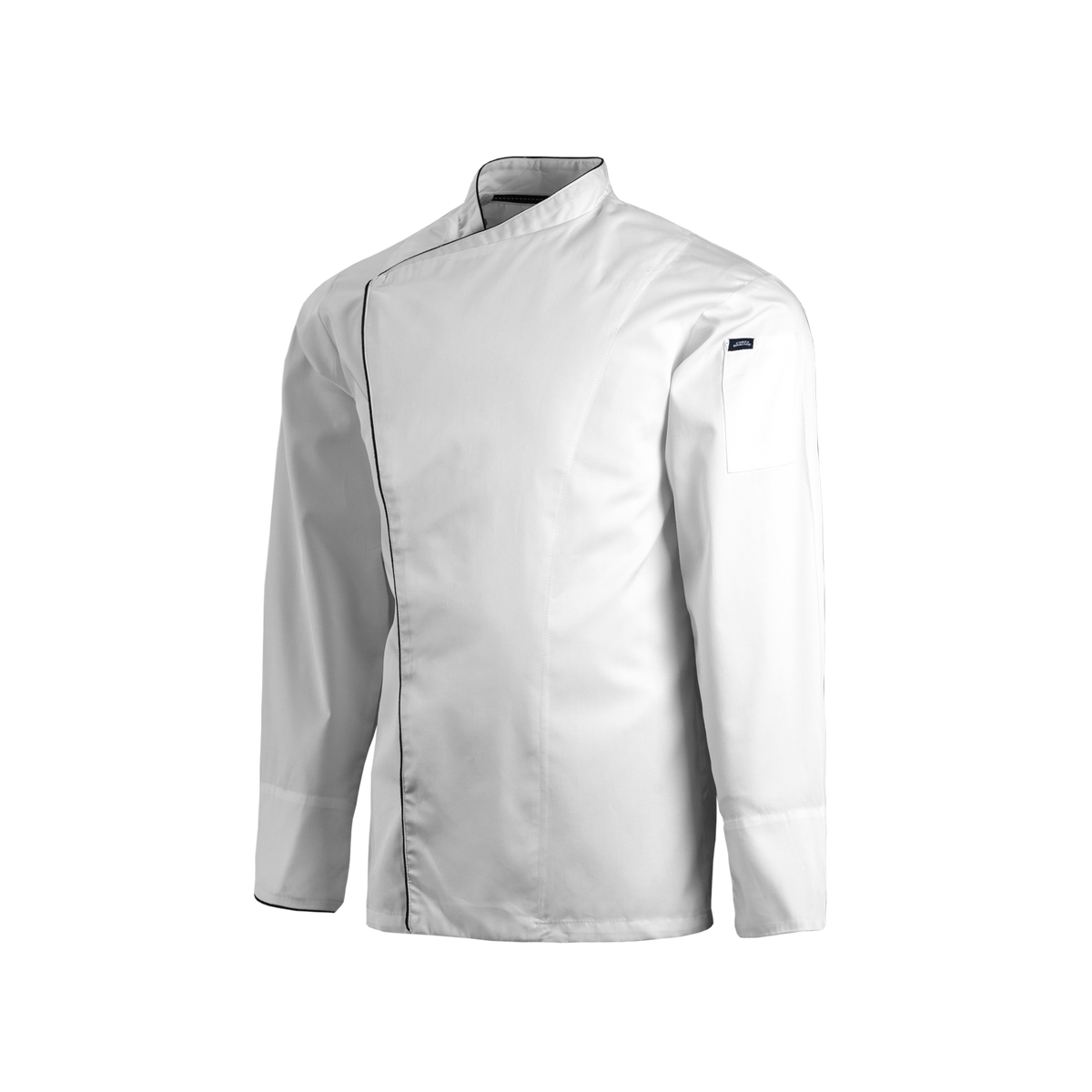 White chef's jacket on a white background