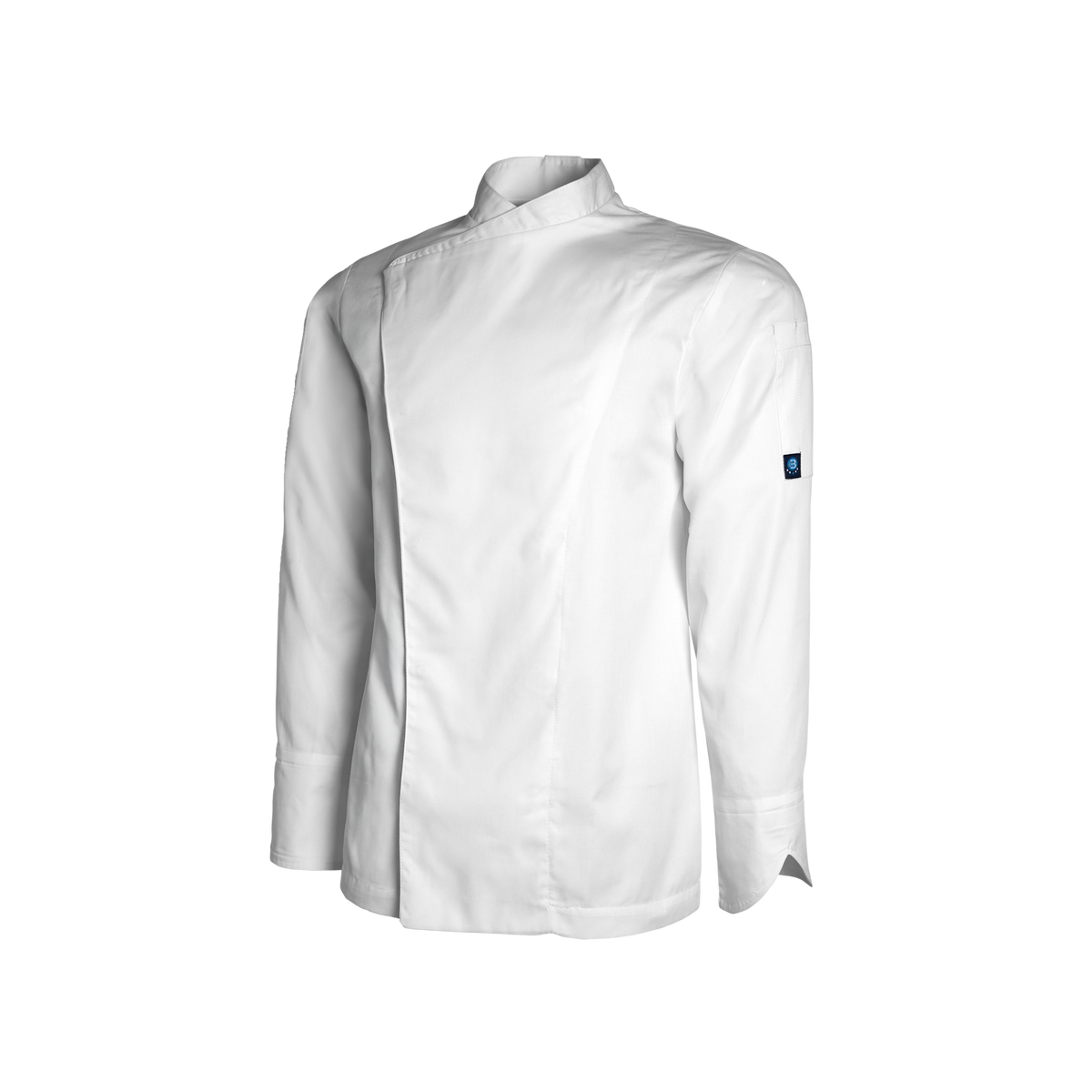 White chef's coat on a white background