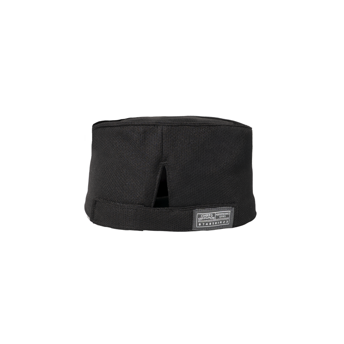 Black chef's hat on a white background
