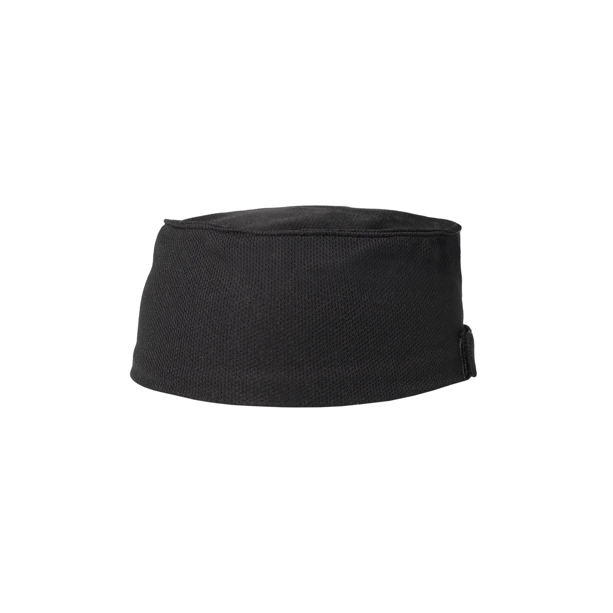 Black chef's hat on a white background