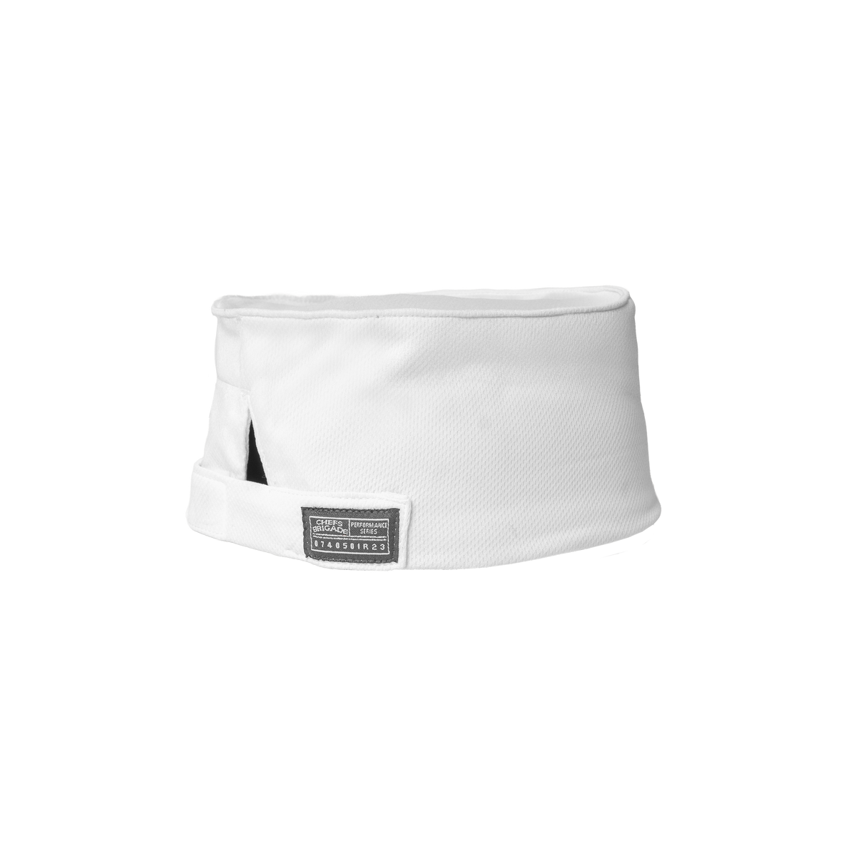 White chef's hat on a white background