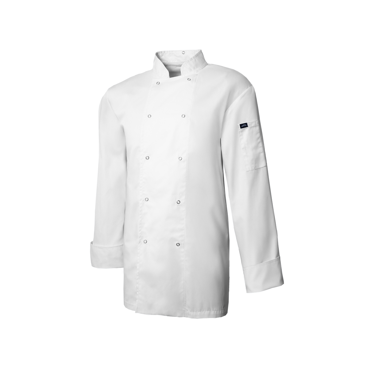 White chef's coat on a white background