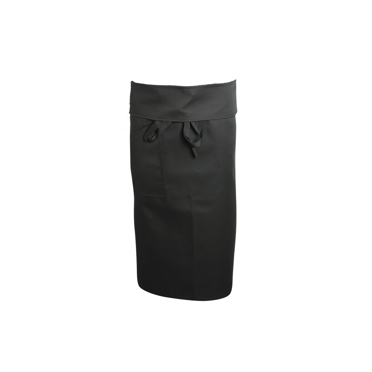 Black apron on a white background